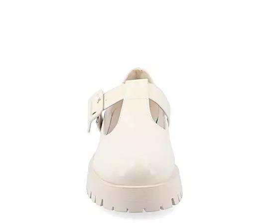 Journee Collection Suvi Tru Comfort Foam Womens Mary Jane Flats Ivory Product Image