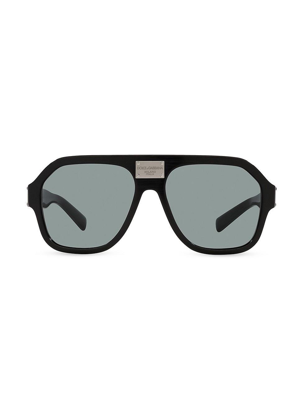 Mens 58MM Pilot Sunglasses Product Image