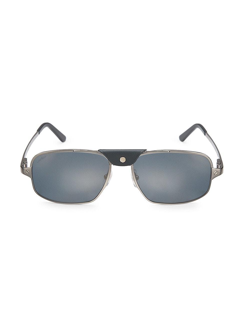 Mens Santos de Cartier 60MM Pilot Sunglasses Product Image