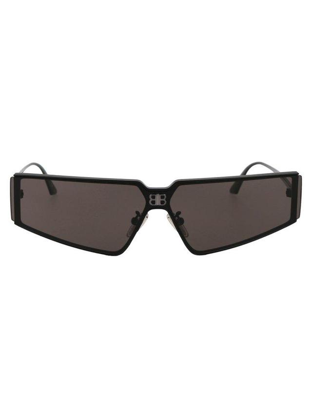 BALENCIAGA Eyewear Rectangular Frame Sunglasses In Black Product Image