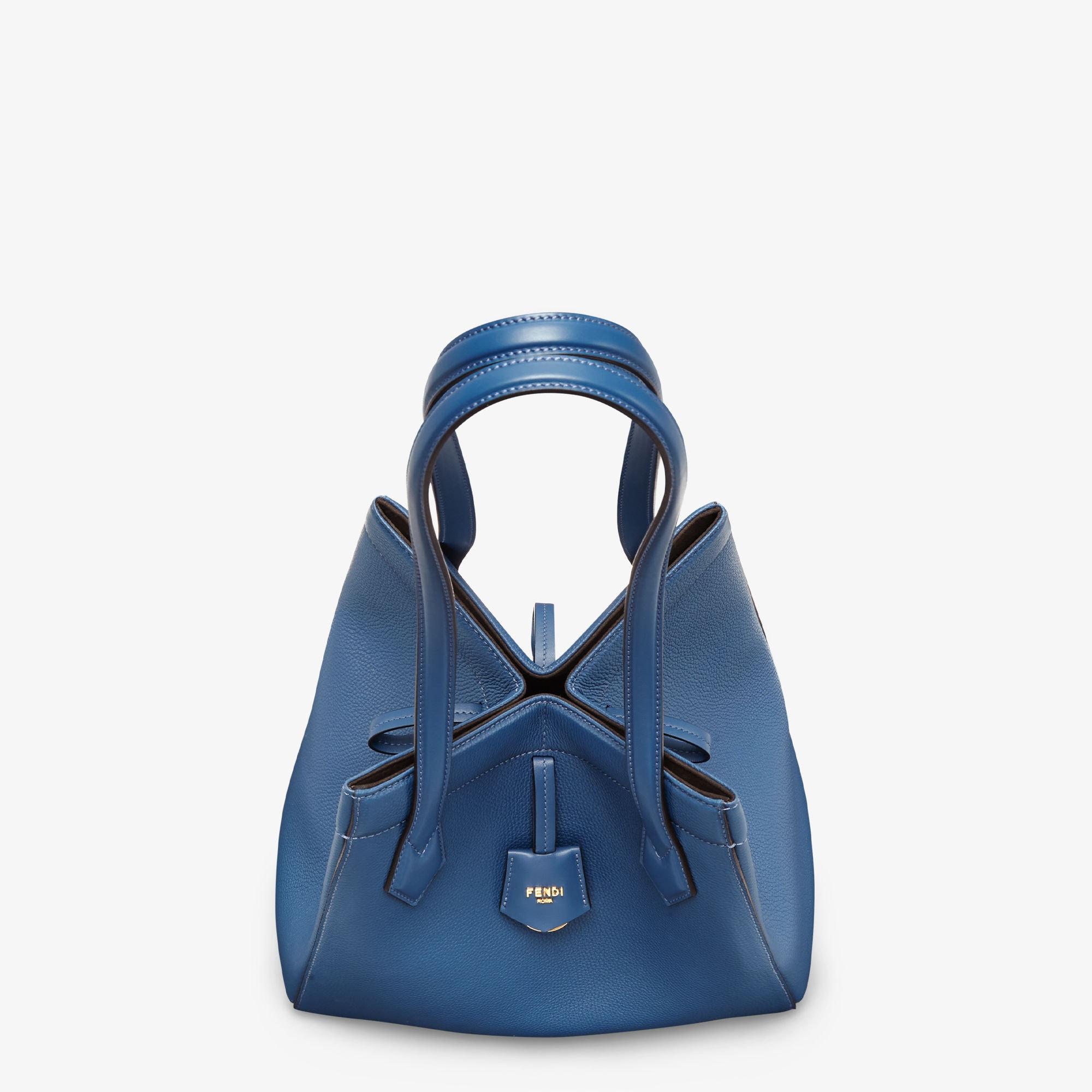 Fendi Origami MediumTransformable blue leather bag Product Image