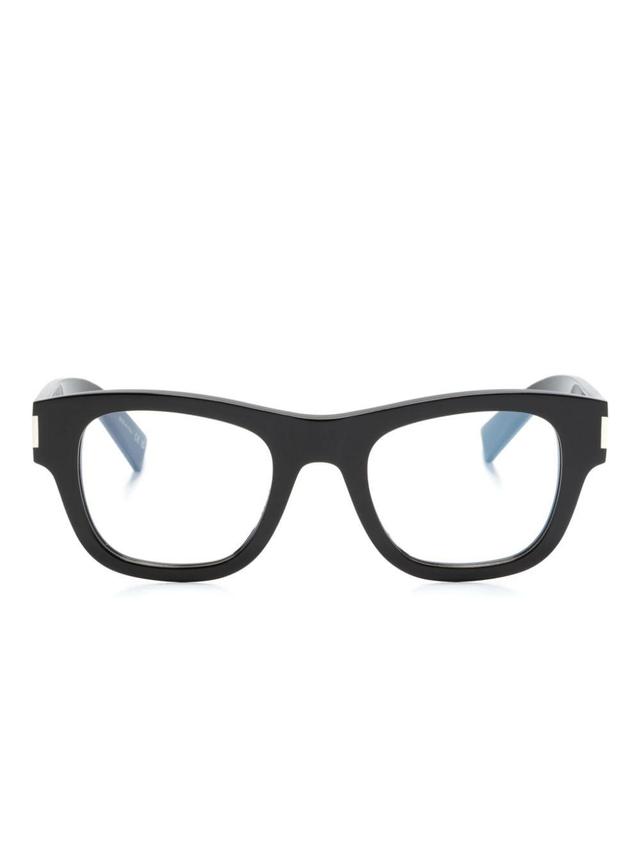 Sl698 Wayfarer-frame Glasses In Black Product Image