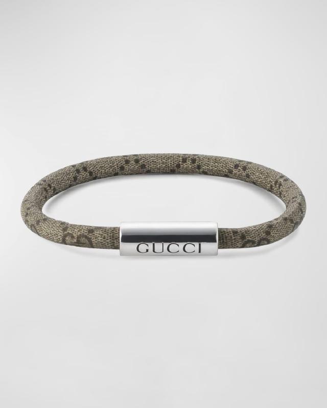 Men's Trademark GG Supreme Leather Bracelet Product Image