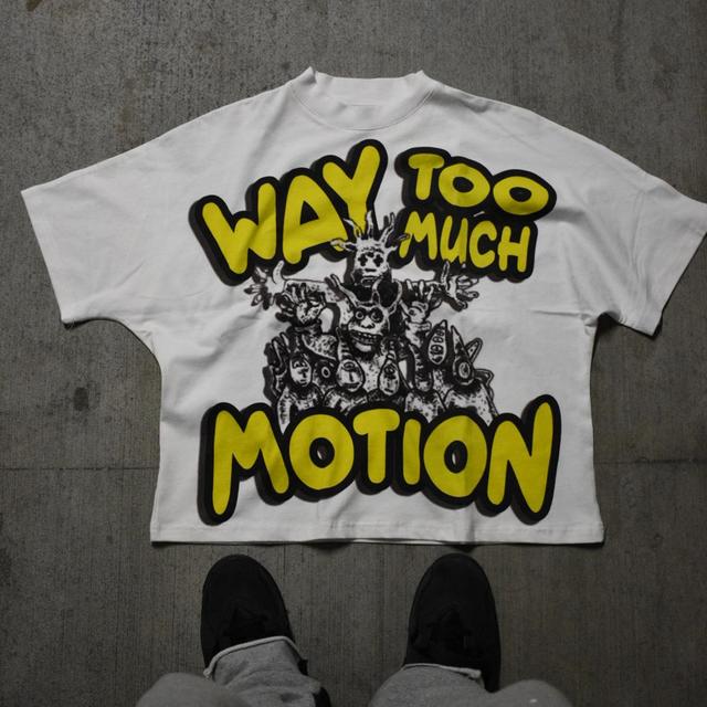 Vintage Why Too Much Motion Graphic Cotton Short Sleeve T-Shirt Product Image