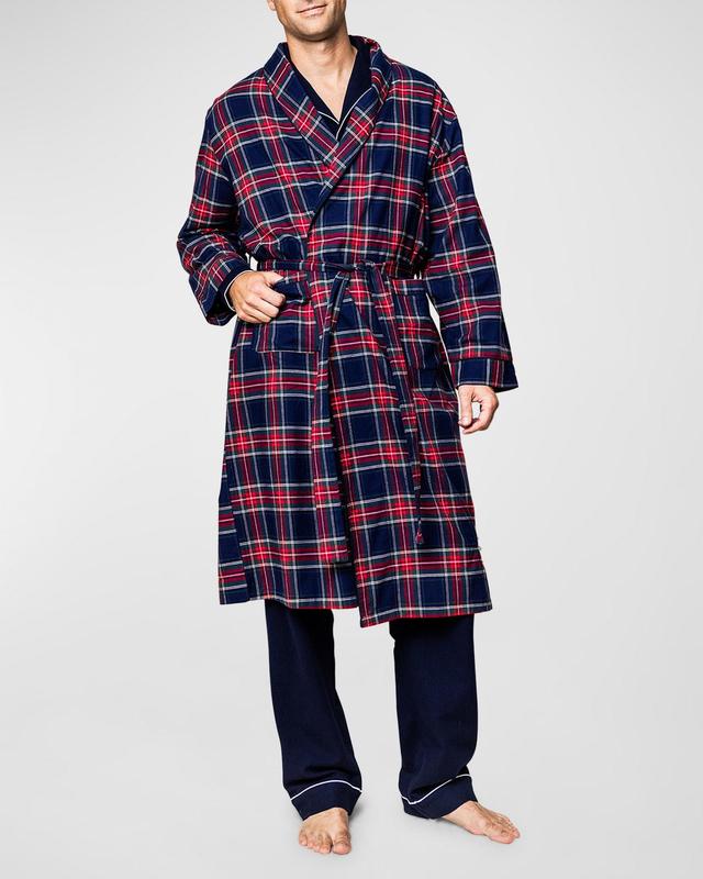 Mens Windsor Plaid Robe Product Image