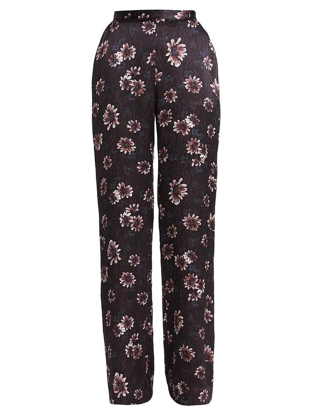 Womens Peaton Floral Silk Pants Product Image