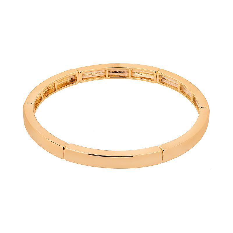 LC Lauren Conrad Gold Tone Bangle Stretch Bracelet, Womens Product Image