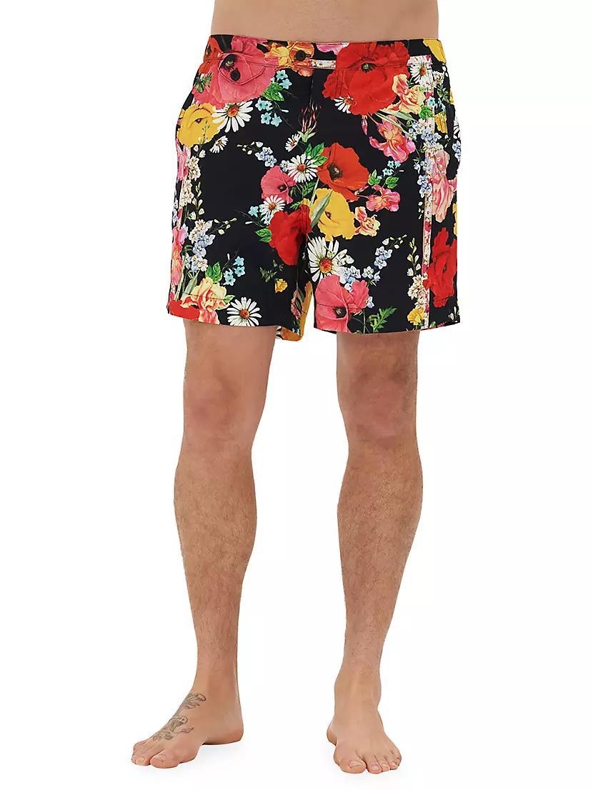 Adieu Yesterday Floral Swim Shorts Product Image