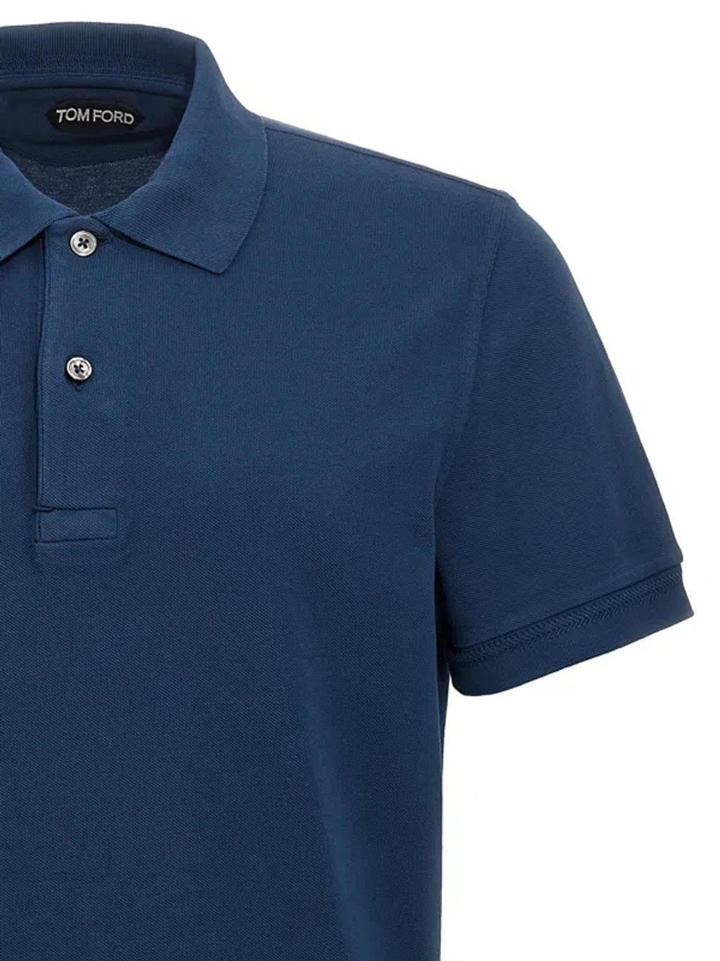 Tennis Polo Shirt In Blue Product Image