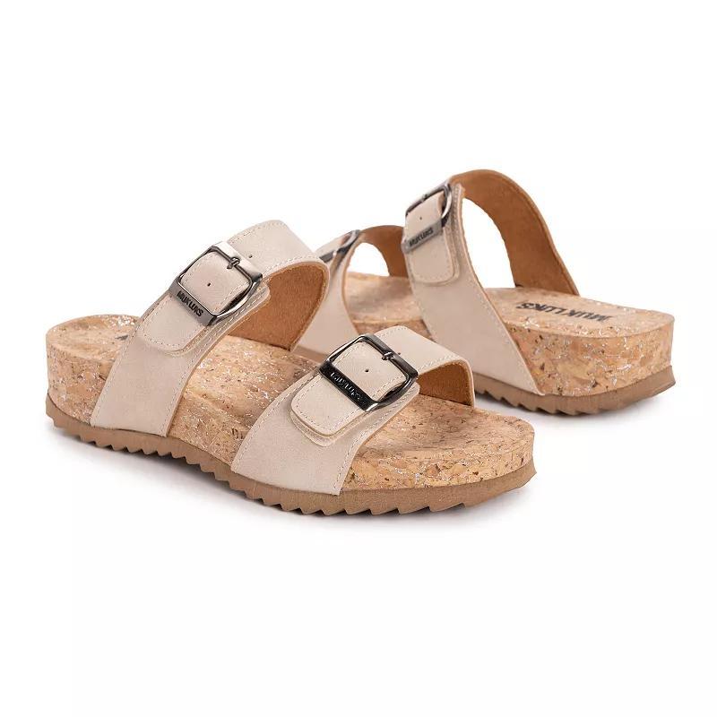 MUK LUKS Presley Womens Platform Sandals Product Image