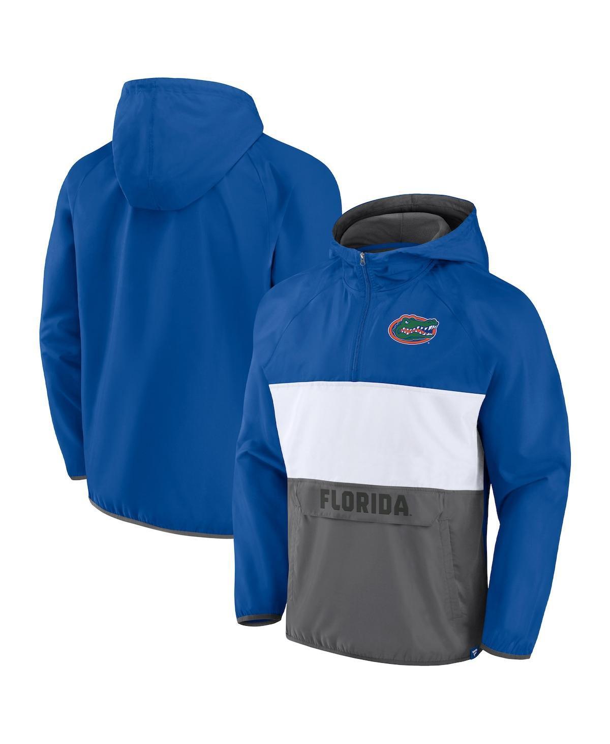 Mens Fanatics Royal Florida Gators Victory On Raglan Quarter-Zip Hoodie - Royal Product Image