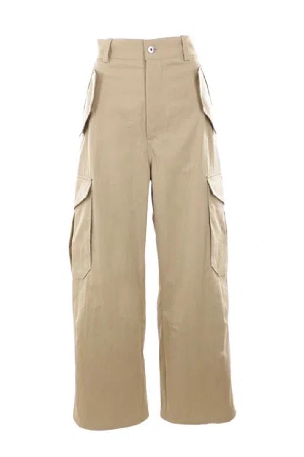 Pocket Detailed Cargo Trousers In Oatmeal product image