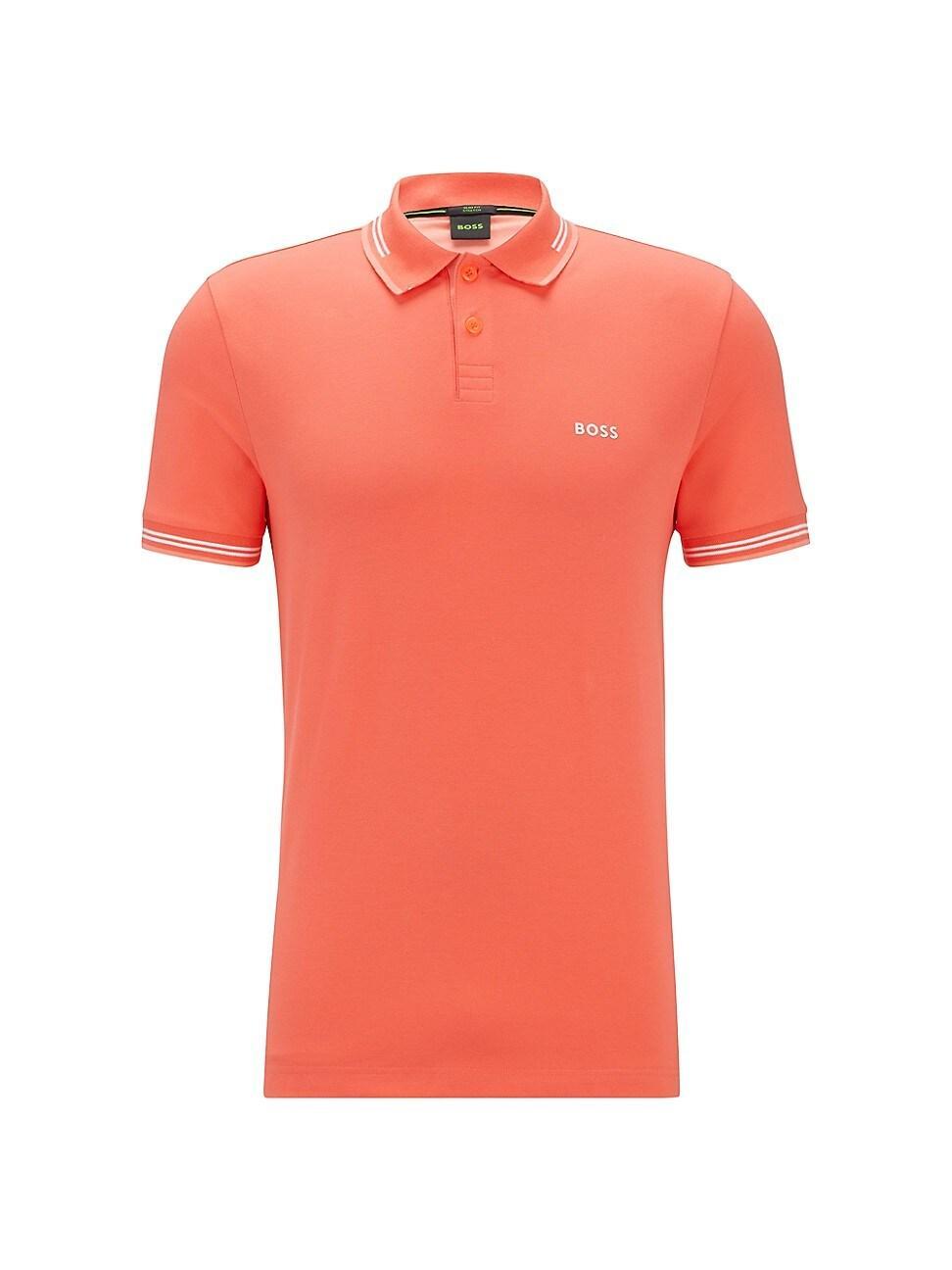 Mens Stretch Cotton Slim Fit Polo Shirt Product Image