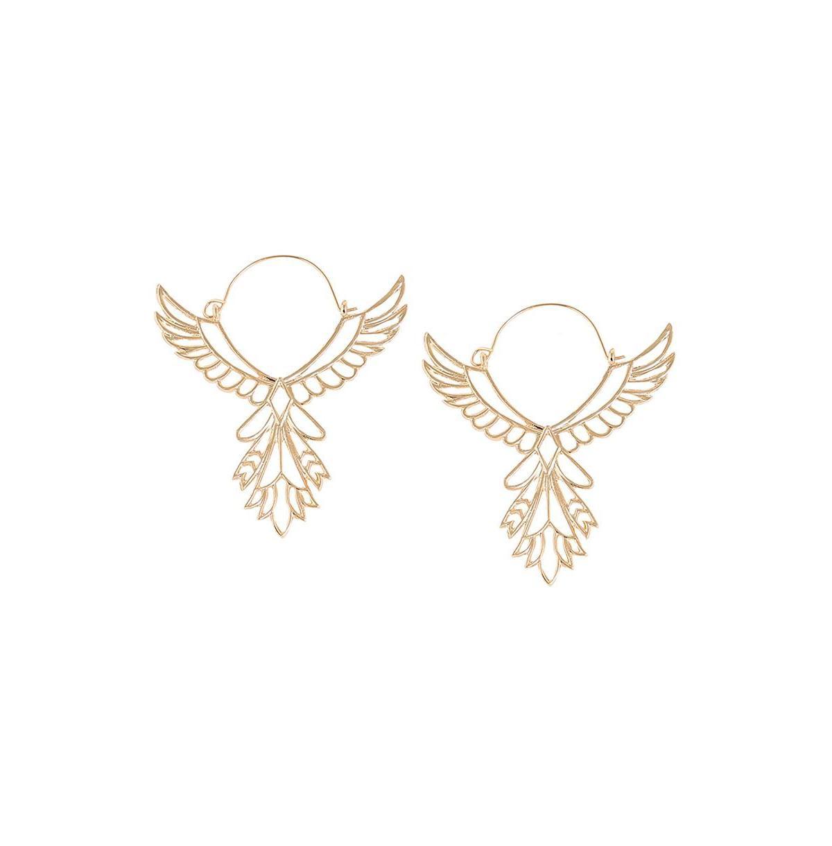 Sohi Womens Wing Hoop Earrings Product Image