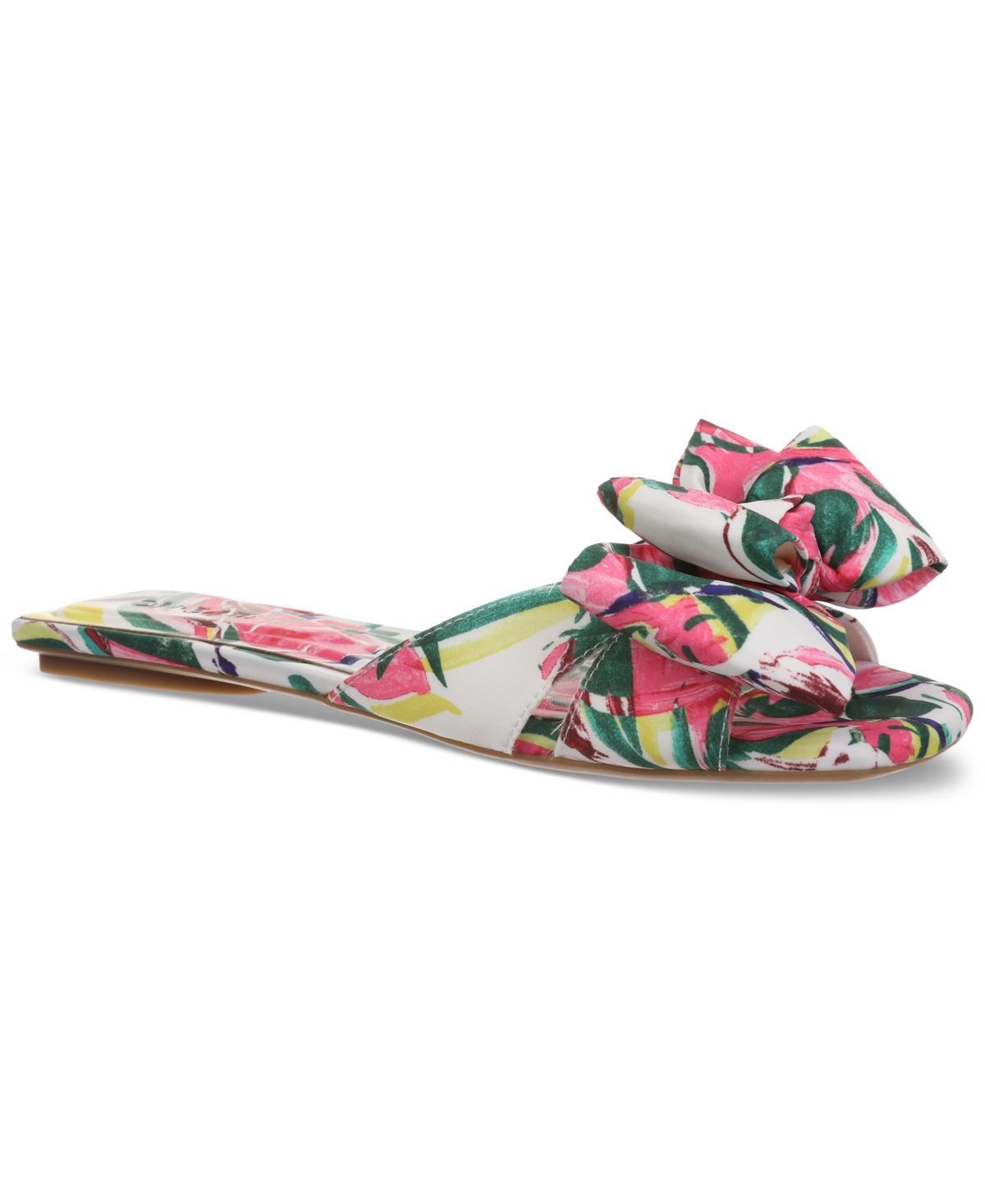 On 34th Womens Jazminn Bow Slip-On Slide Flat Sandals, Created for Macys Product Image