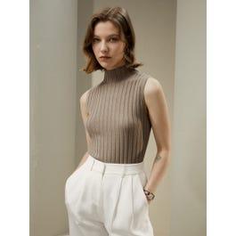 Silk-Cashmere Blend Knit Top Product Image