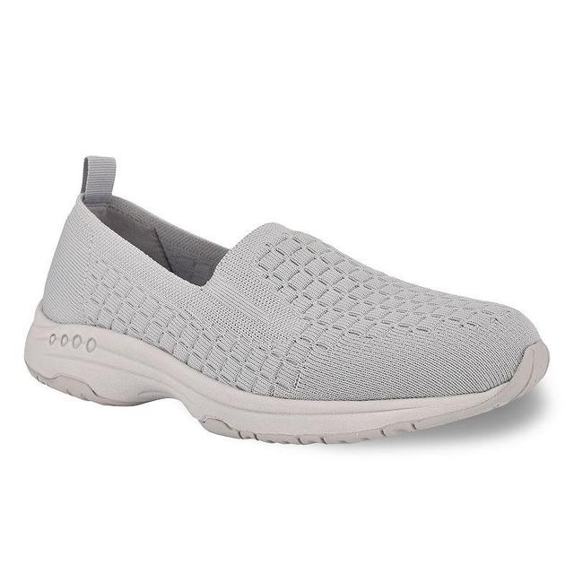 Easy Spirit Tech Womens Knit Slip-On Shoes Light Grey Product Image