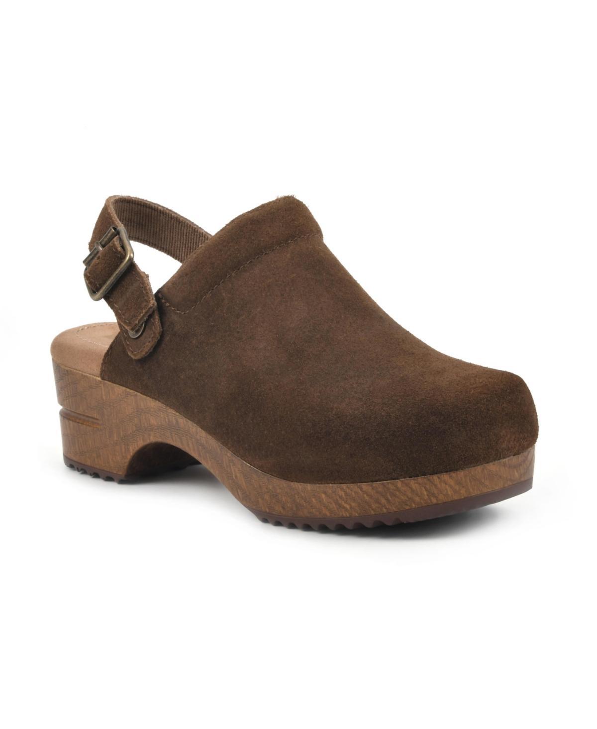 White Mountain Womens Being Slingback Platform Clogs Product Image