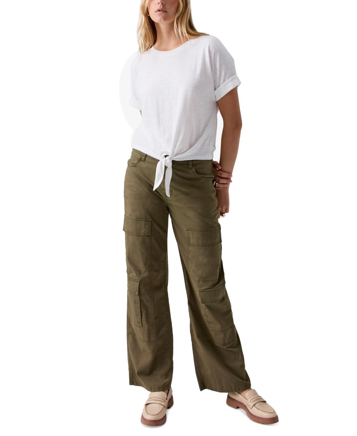 Sanctuary Low Slung Y2k in Army. Product Image