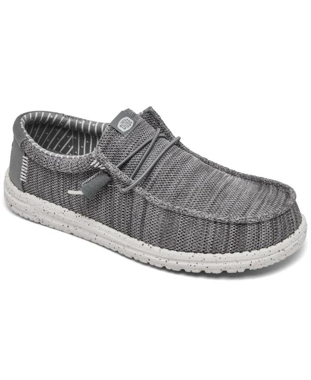 Mens HEYDUDE Wally Stretch Casual Shoe - Grey Product Image