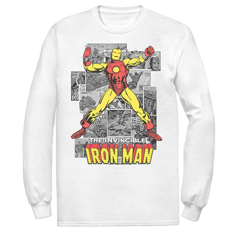 Mens Marvel Iron Man Comic Book Tee Product Image