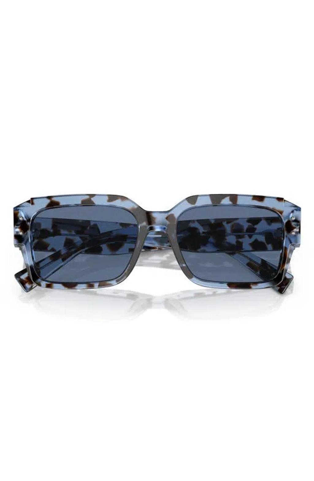 56mm Square Sunglasses In Hava Blue Product Image