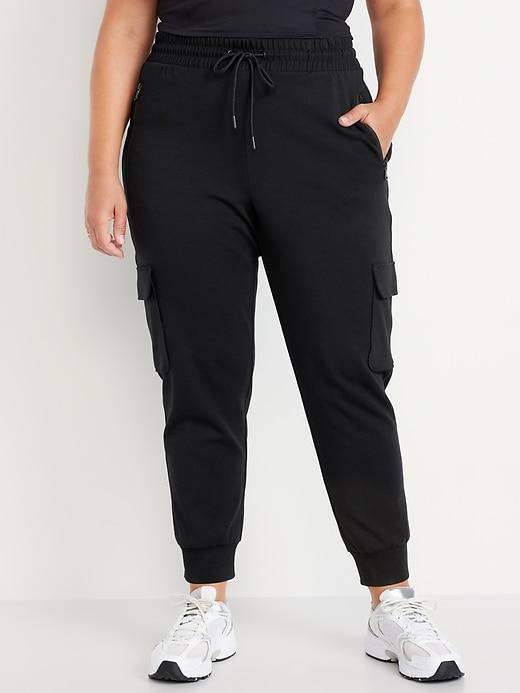 High-Waisted Dynamic Fleece Cargo Joggers Product Image