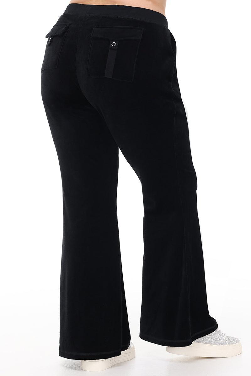 Plus-Size Heritage Cotton Velour Track Pants Product Image