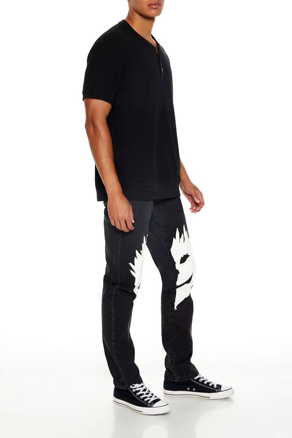 Split Face Slim-Fit Jeans | Forever 21 Product Image