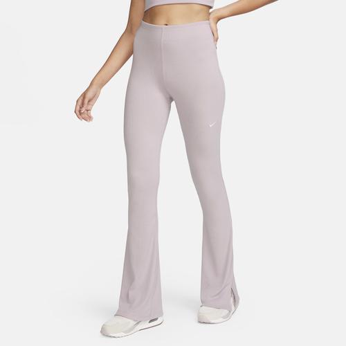 Women's Nike Sportswear Chill Knit Tight Mini-Rib Flared Leggings Product Image