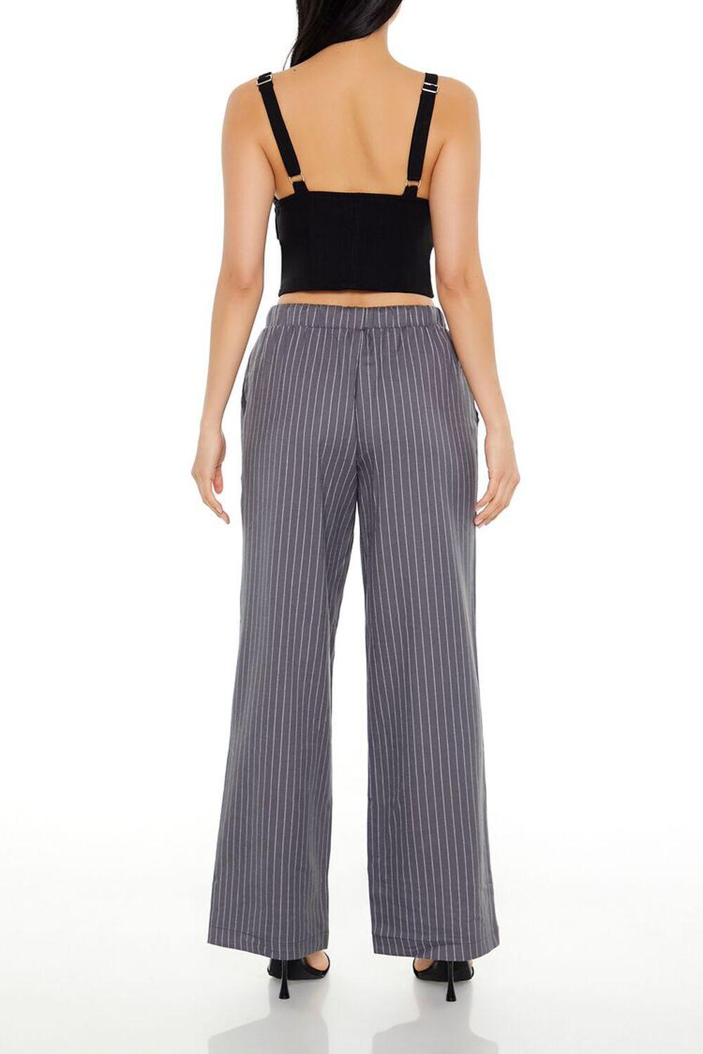 Pinstriped Wide-Leg Pants | Forever 21 Product Image