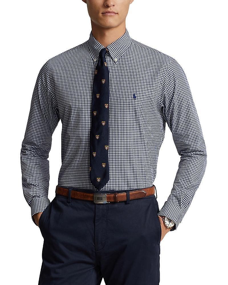 Polo Ralph Lauren Slim Fit Gingham Stretch Poplin Long Sleeve Woven Shirt Product Image