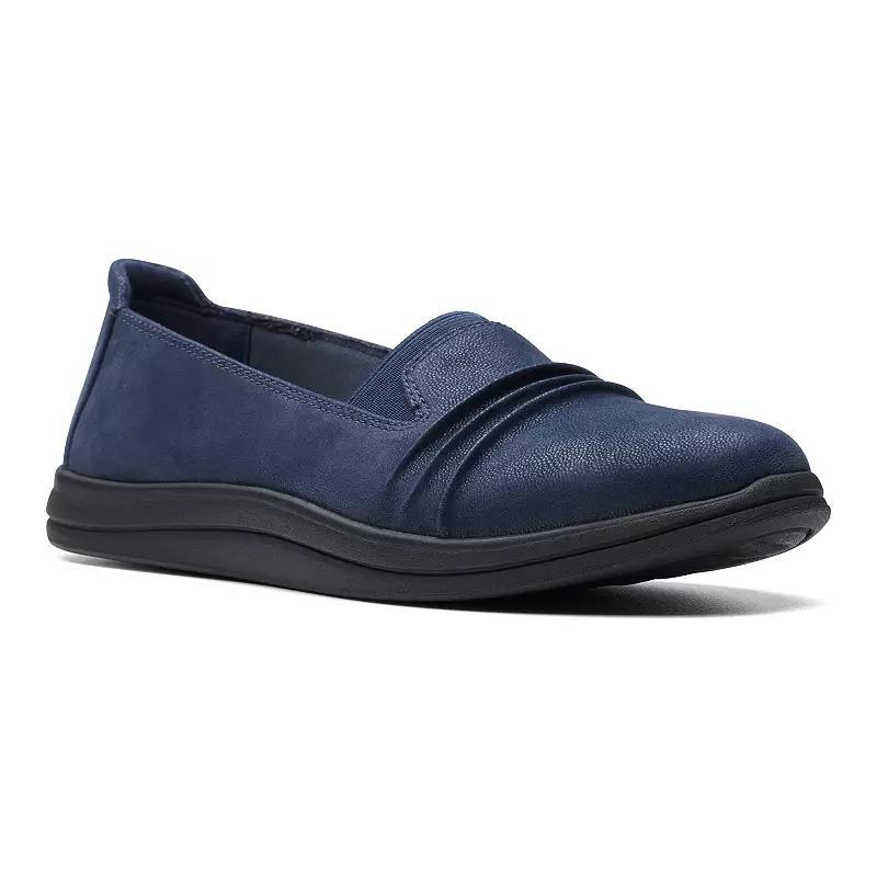 Clarks Breeze Sol Womens Slip-On Shoes Blue Product Image