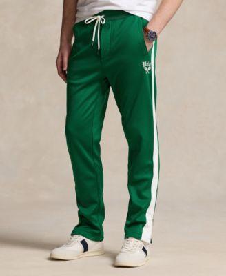 Polo Ralph Lauren Mens Embroidered Fleece Track Pants - Tennis Green Product Image