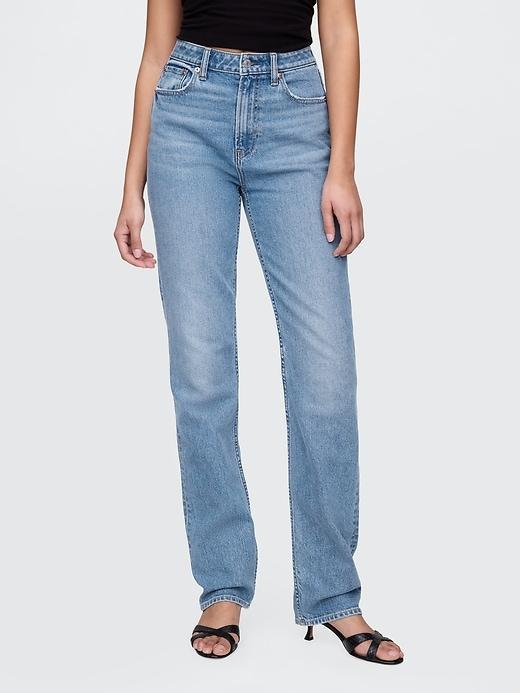 Curvy High Rise &apos;90s Straight Jeans Product Image