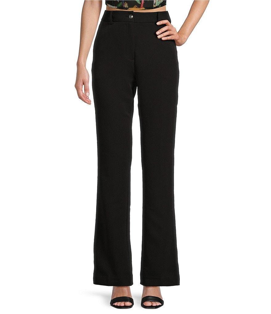 Guess Carla Mid Rise Crepe Pants Product Image