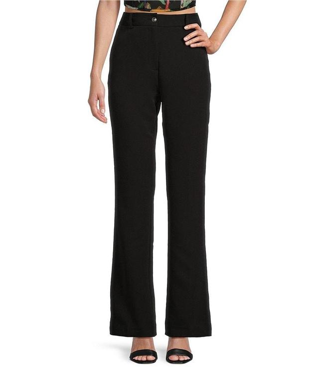 Guess Carla Mid Rise Crepe Pants Product Image