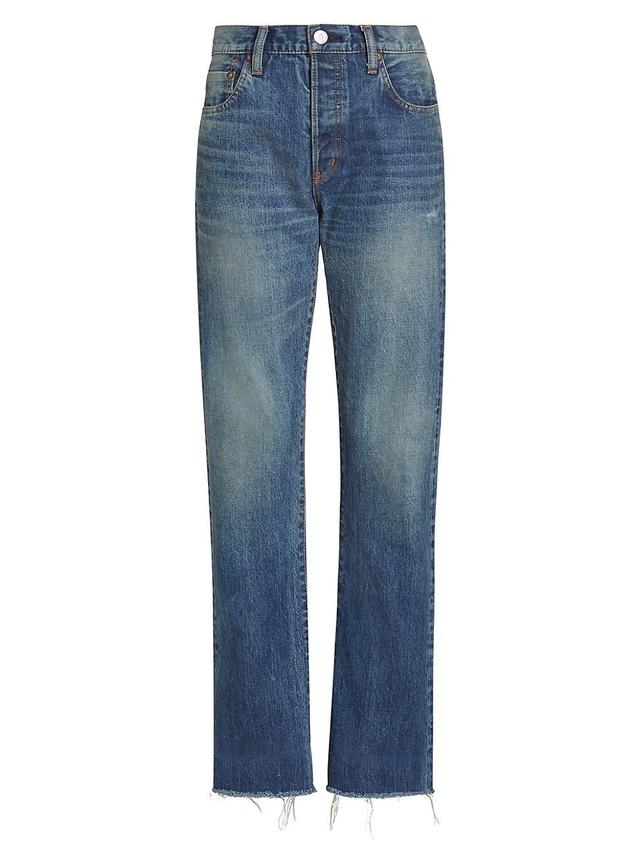 Womens Hopewell Denim High-Rise Straight-Leg Jeans Product Image