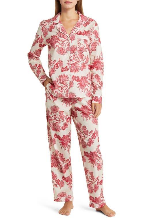 Womens Cotton Jungle 2-Piece Pajama Set Product Image