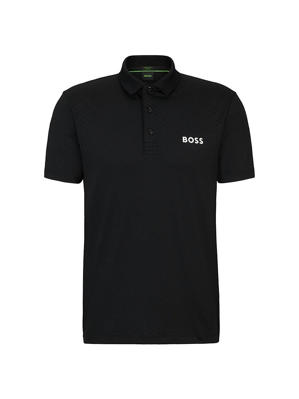 Mens Degrade-Jacquard Polo Shirt Product Image