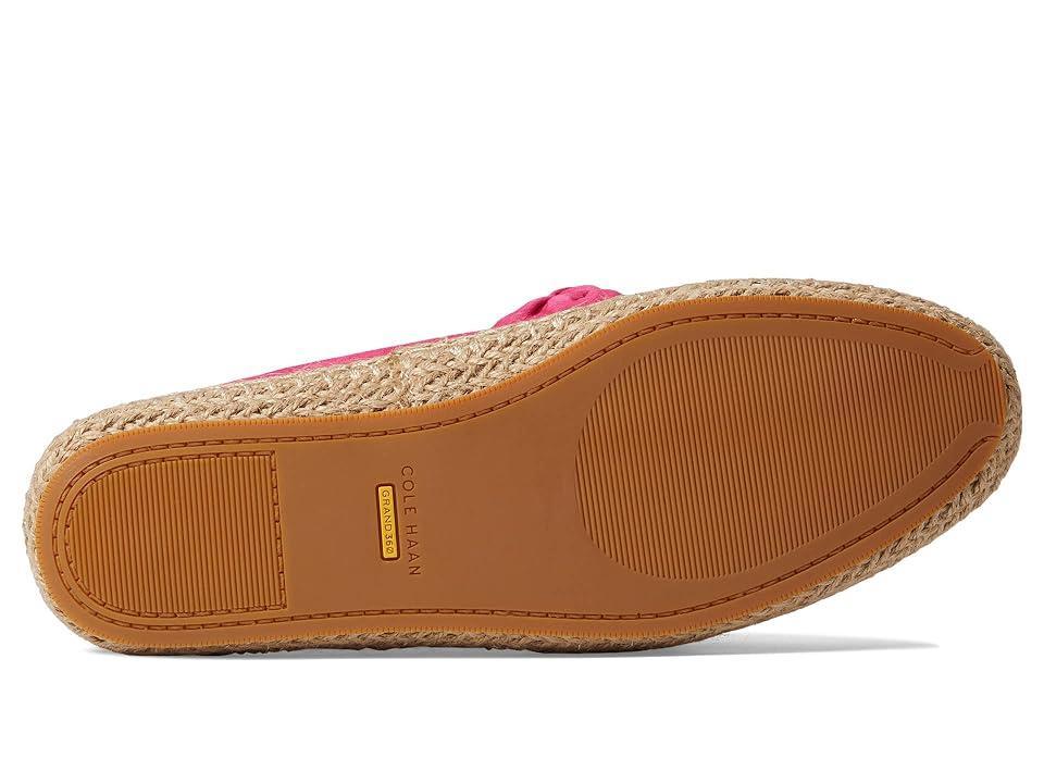 Cole Haan Cloudfeel Knotted Espadrille Peacock Suede/Natural Jute) Women's Shoes Product Image