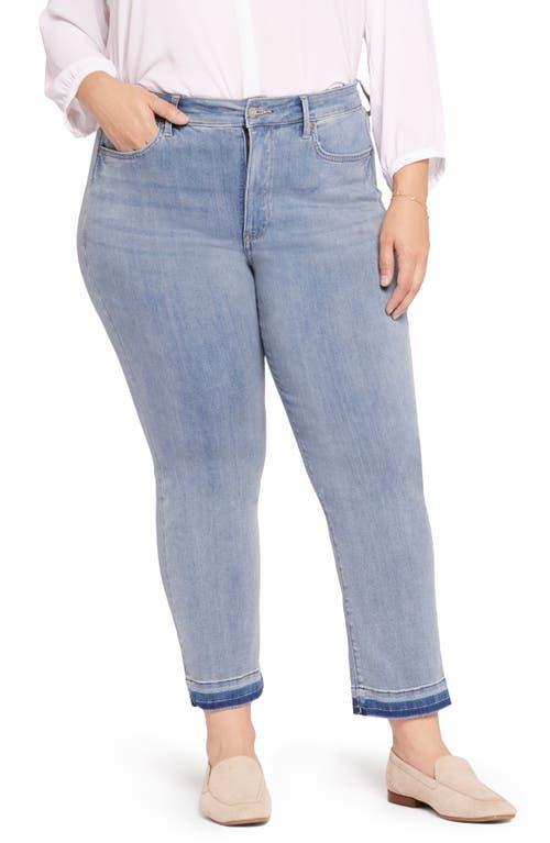 NYDJ Marilyn High Waist Release Hem Ankle Straight Leg Jeans Product Image