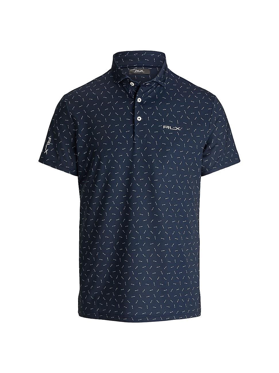 Mens Logo-Print Short-Sleeve Polo Shirt Product Image