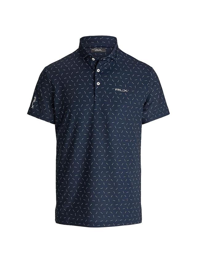 Mens Logo-Print Short-Sleeve Polo Shirt Product Image