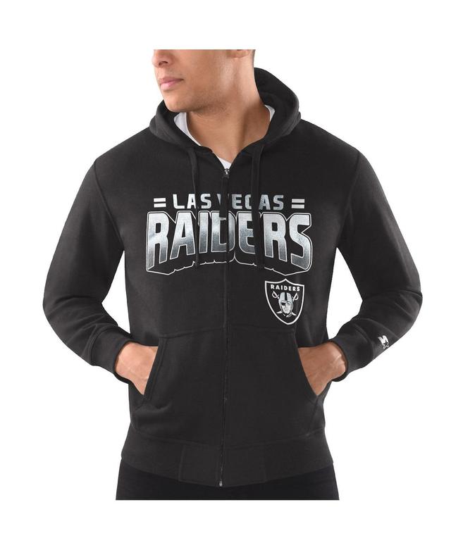 Mens G-iii Sports by Carl Banks Black Las Vegas Raiders Perfect Season Full-Zip Hoodie Product Image