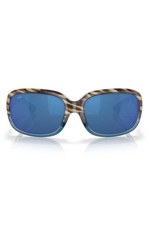 Costa Del Mar Gannet 58mm Mirrored Polarized Pillow Sunglasses Product Image