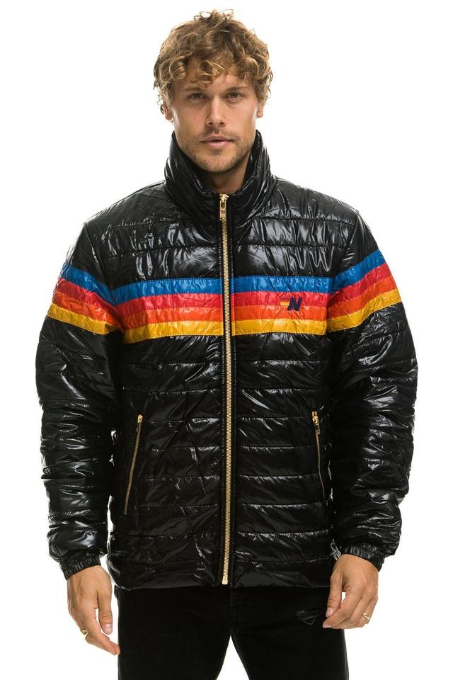 4 STRIPE TRAVELER JACKET - GLOSSY BLACK Male Product Image