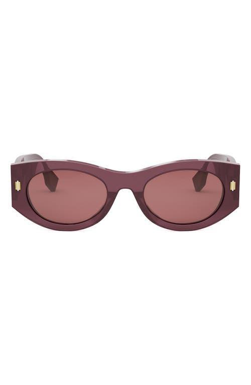 Fendi Roma 52mm Oval Sunglasses Product Image