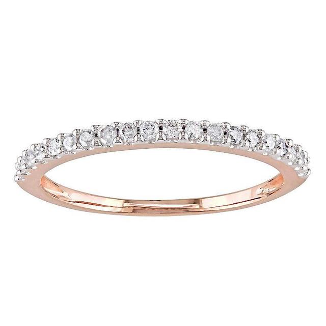 Stella Grace 10k Rose Gold 1/5 Carat T.W. Diamond Anniversary Ring, Womens, White Product Image