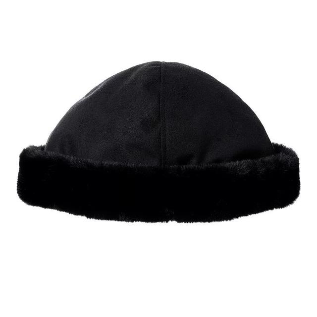 Womens isotoner Microsuede Faux Fur Hat Product Image